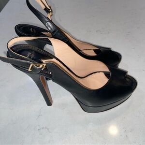 Palter DeLiso black platform heel size 9.5/10 euro 40
